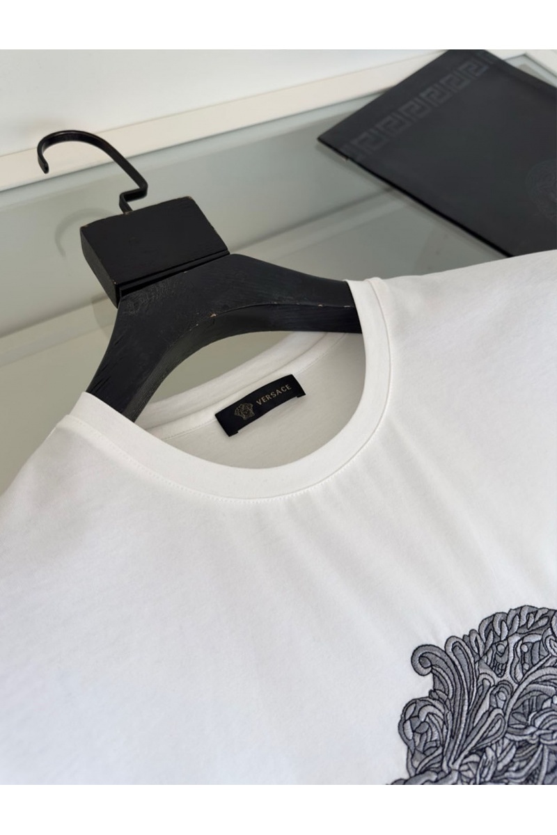 Versace Мужская футболка Medusa logo-embroidered - White 
