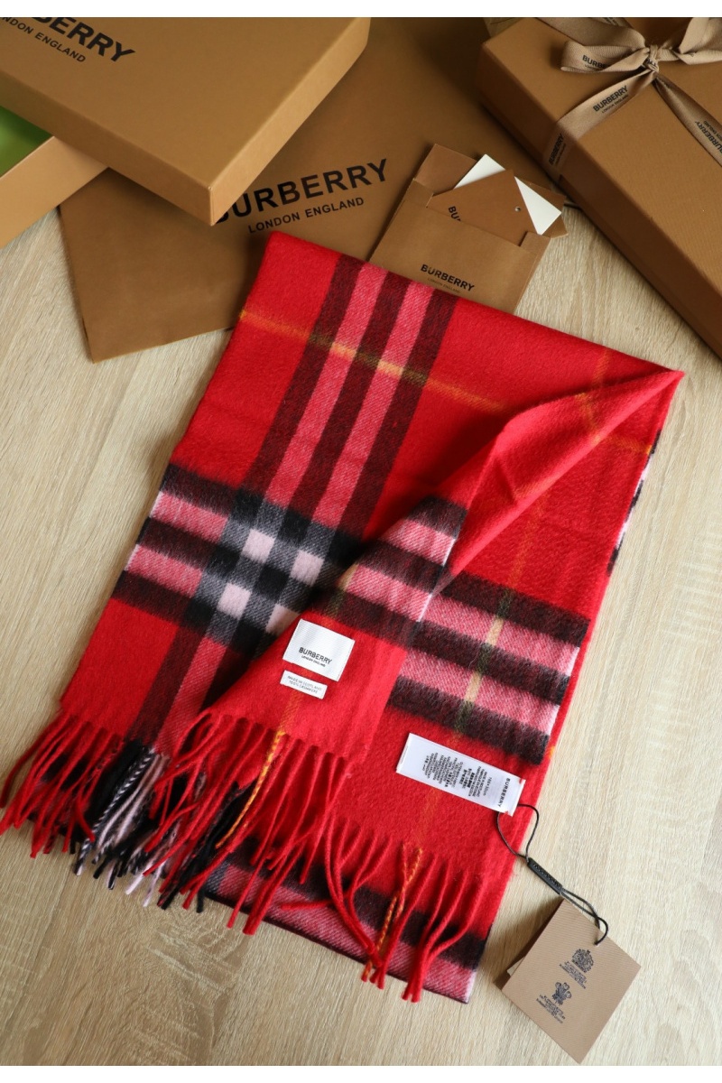 Burberry Шарф Check premium 168x30 см - Red