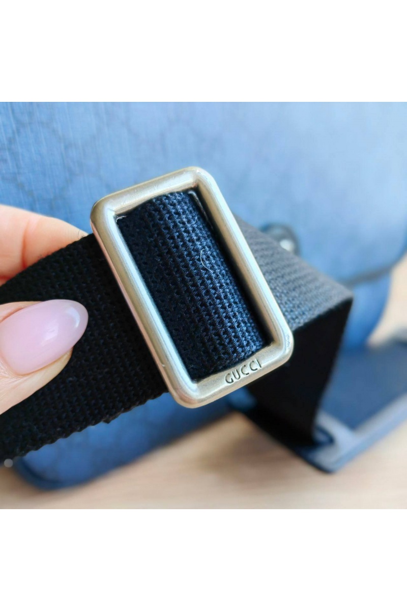 Gucci Мужская кожаная сумка-мессенджер Ophidia 25x20 см