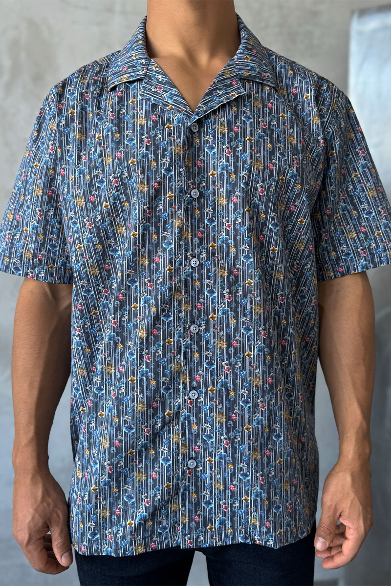Dоlсе & Gаbbаnа Мужская чёрная рубашка floral-print 