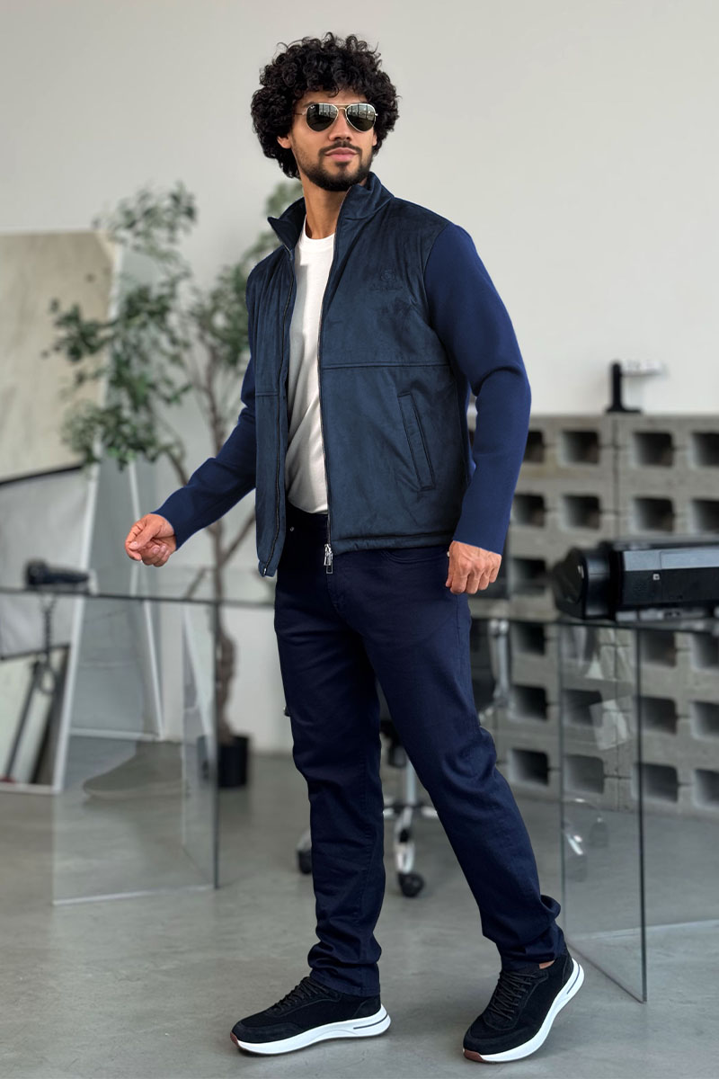 Loro Piana Мужская куртка синего цвета