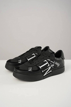 Кожаные кроссовки VL7N low-top - Black