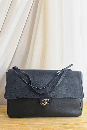 Кожаная сумка Maxi Flap 38x23 см
