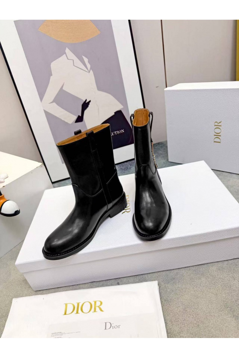 Dior Женские кожаные сапоги 