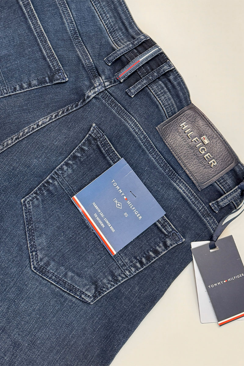 Tommy Hilfiger Мужские тёмно-синие джинсы 
