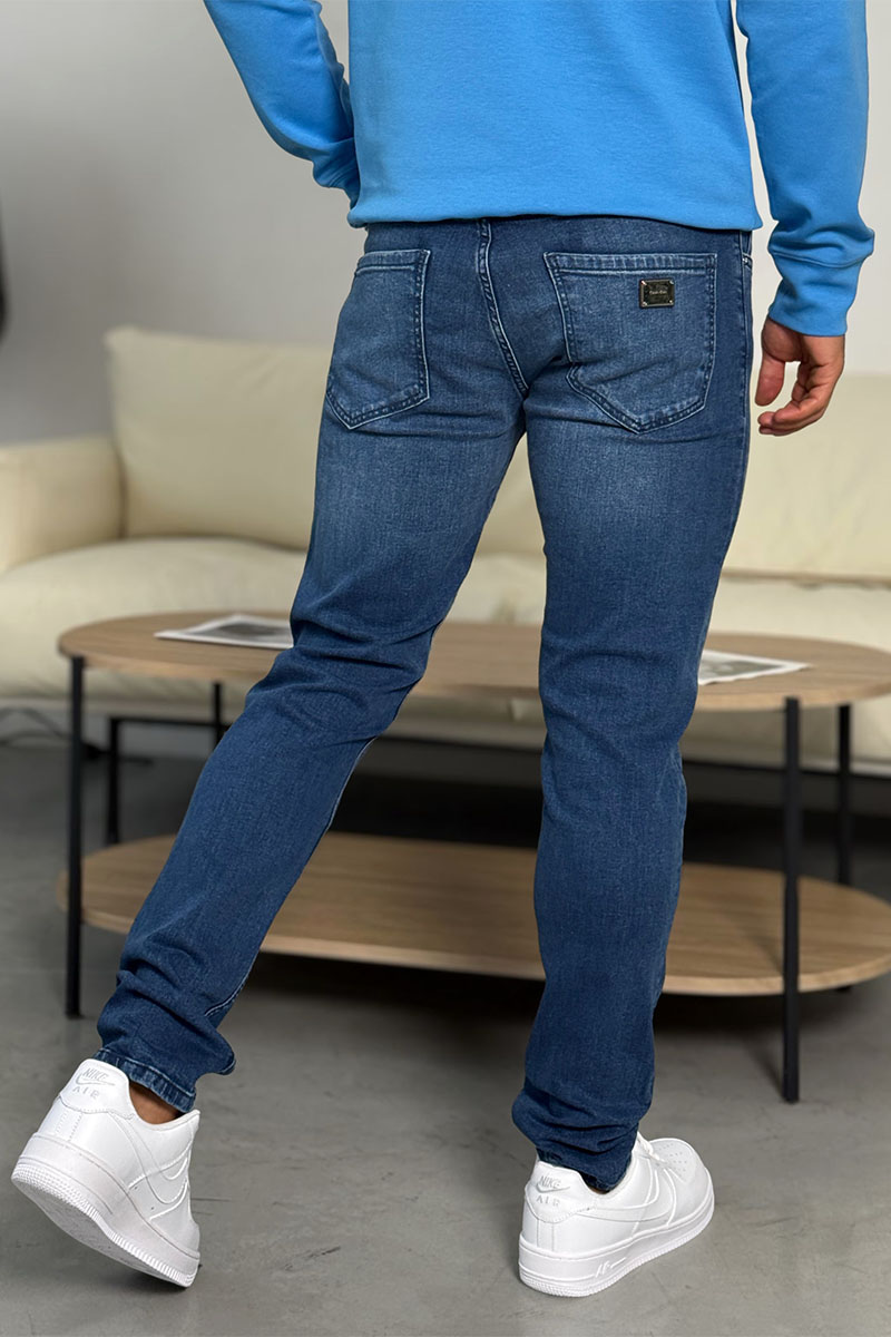 Calvin Klein Мужские синие джинсы logo-plaque 
