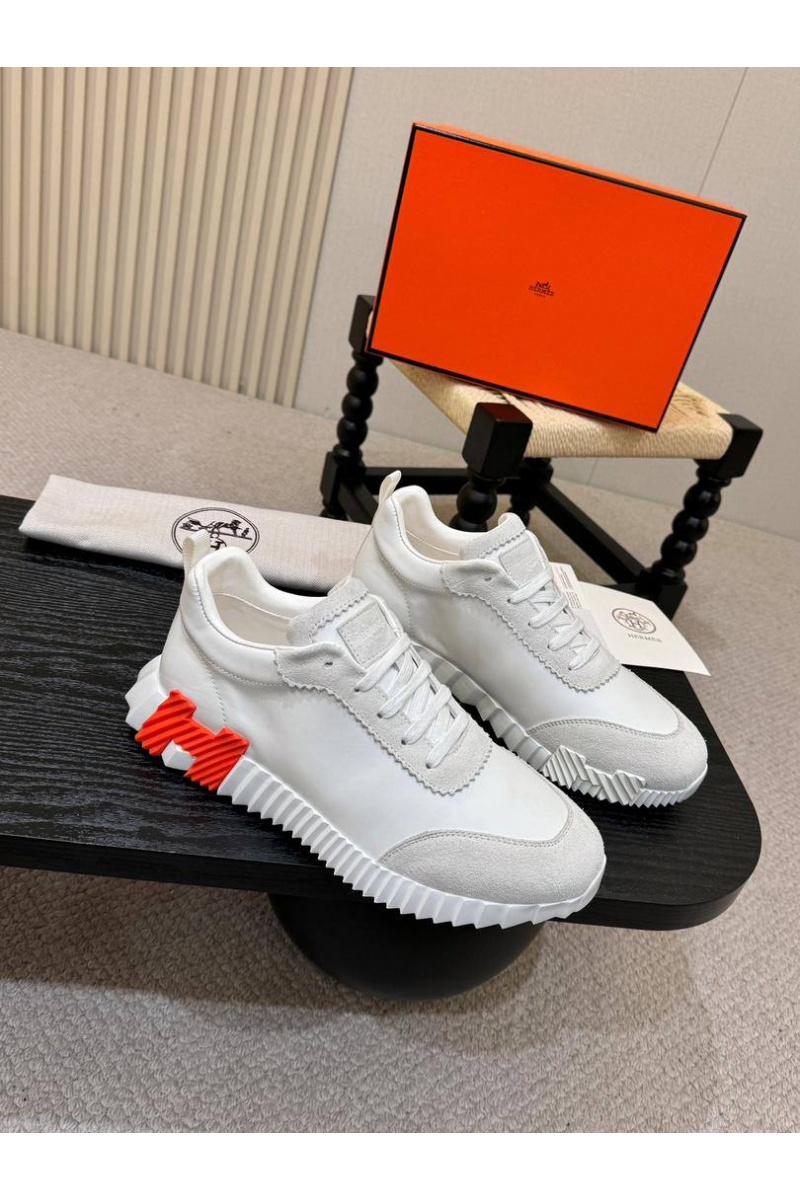 Hermes Мужские кроссовки Bouncing - White