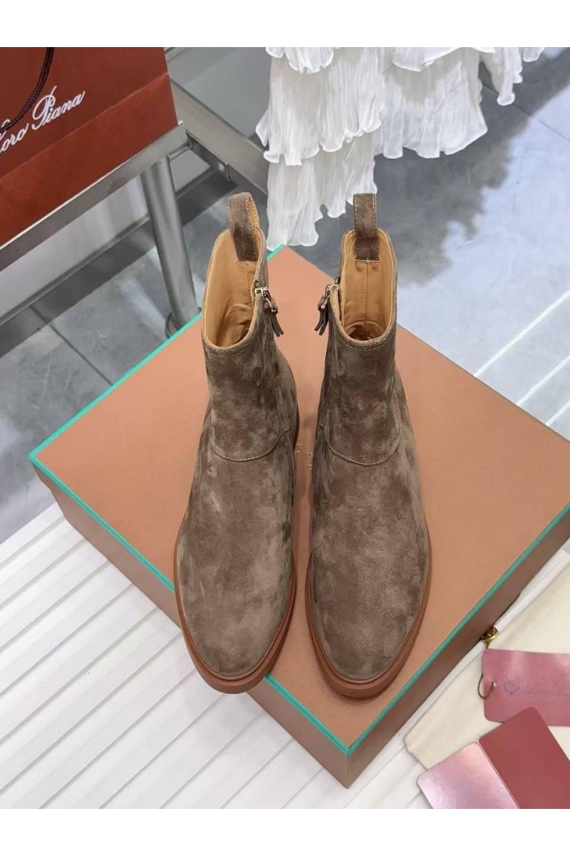 Loro Piana Женские замшевые сапоги premium