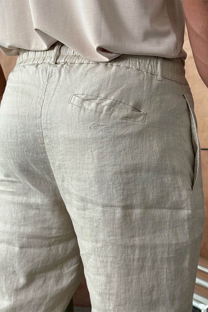 Loro Piana Мужские бежевые брюки 