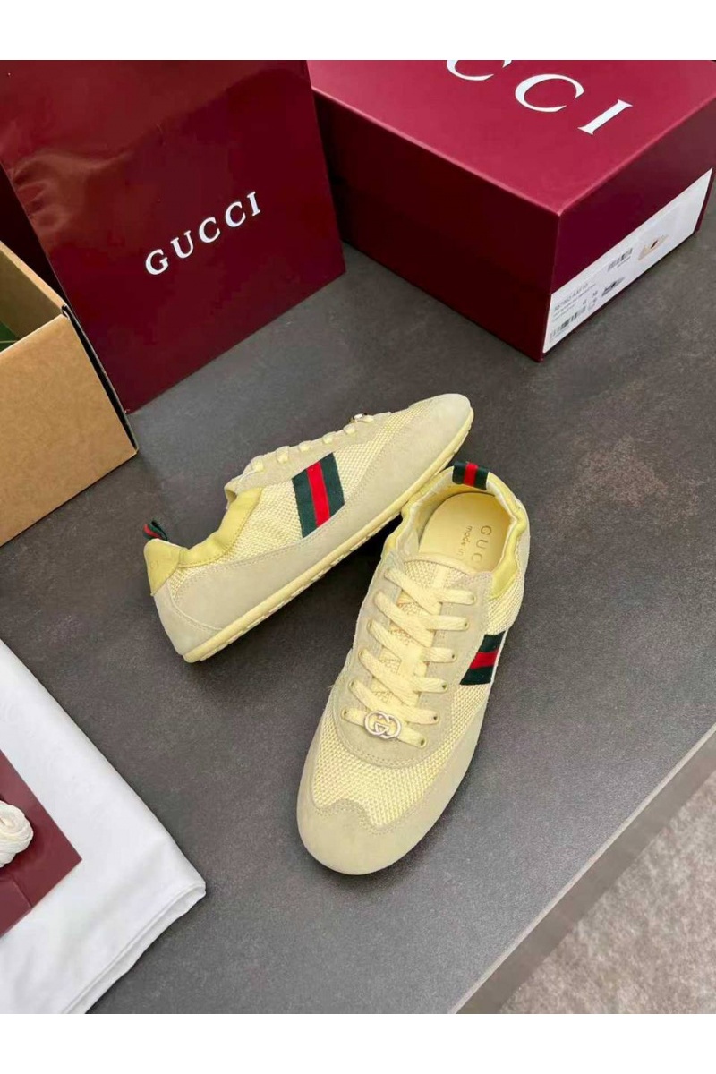 Gucci Женские кроссовки GG Shift premium