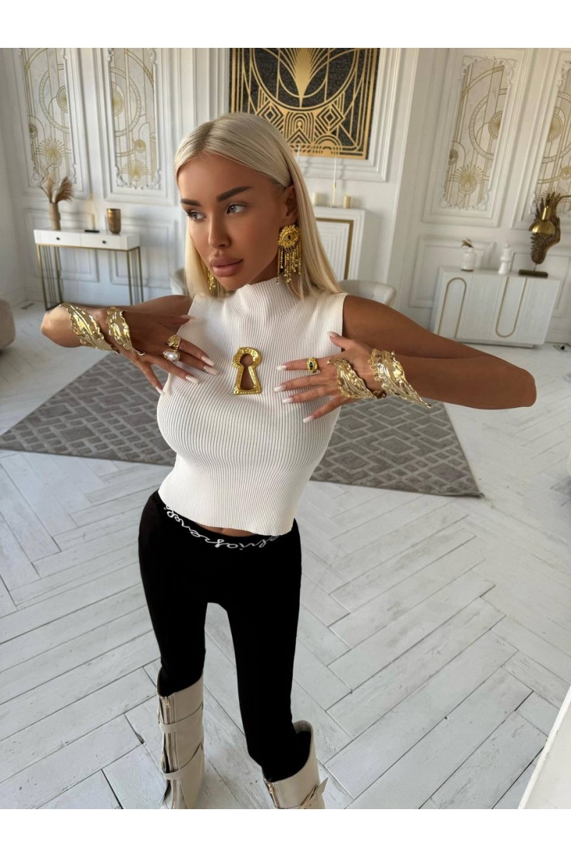 Schiaparelli Женский белый топ 