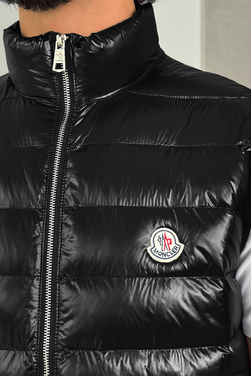 Moncler Мужской чёрный жилет 