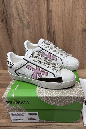 Женские кожаные кроссовки Steven