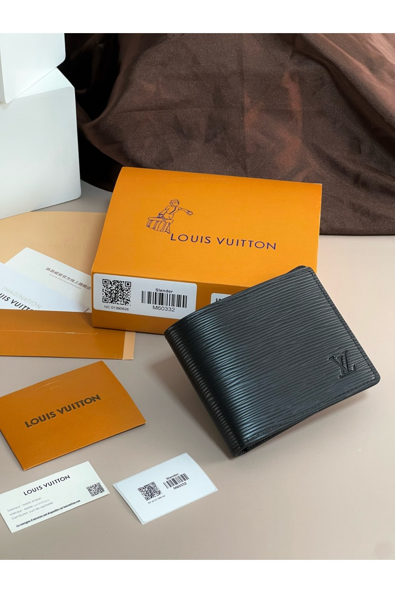 Lоuis Vuittоn Кожаный кошелёк Slender Premium 11x8.5x1 см