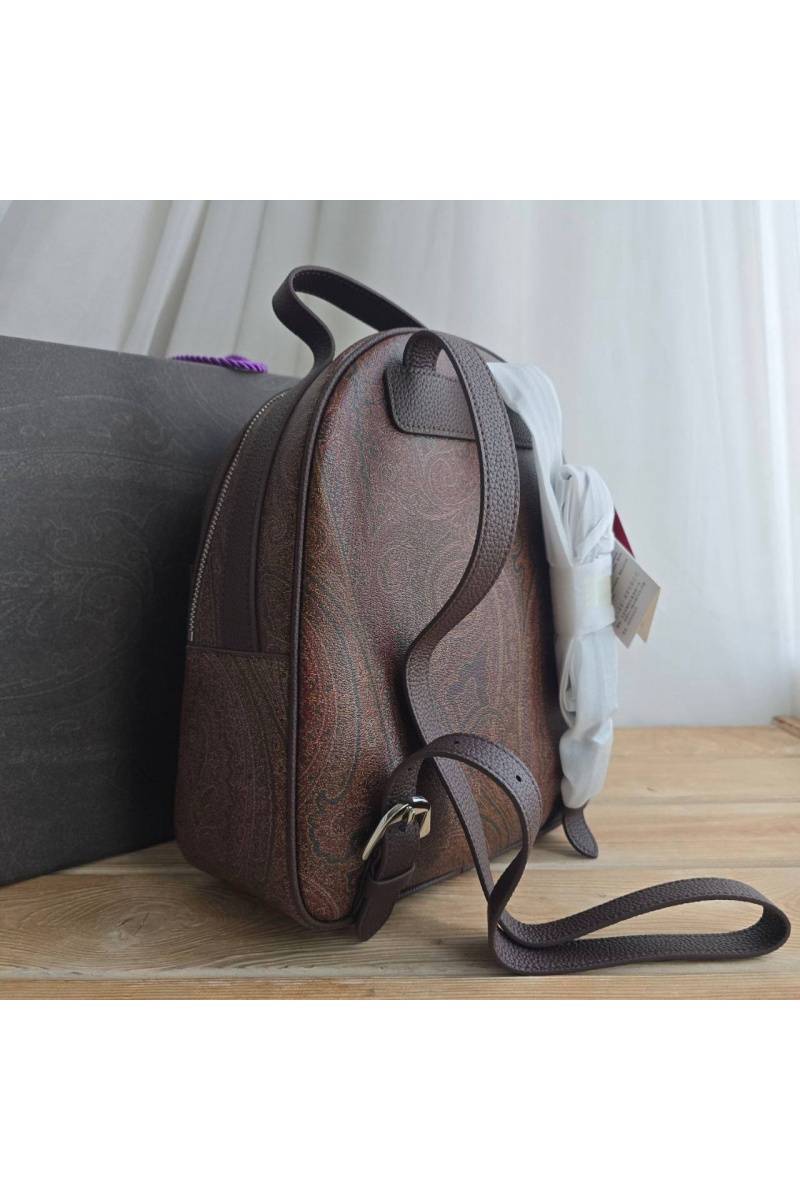 Loewe Кожаный рюкзак с узором плейсли 30x24 см