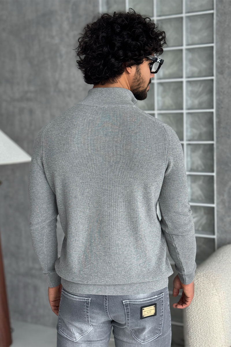 Paul & Shark Мужской светло-серый джемпер zip-up