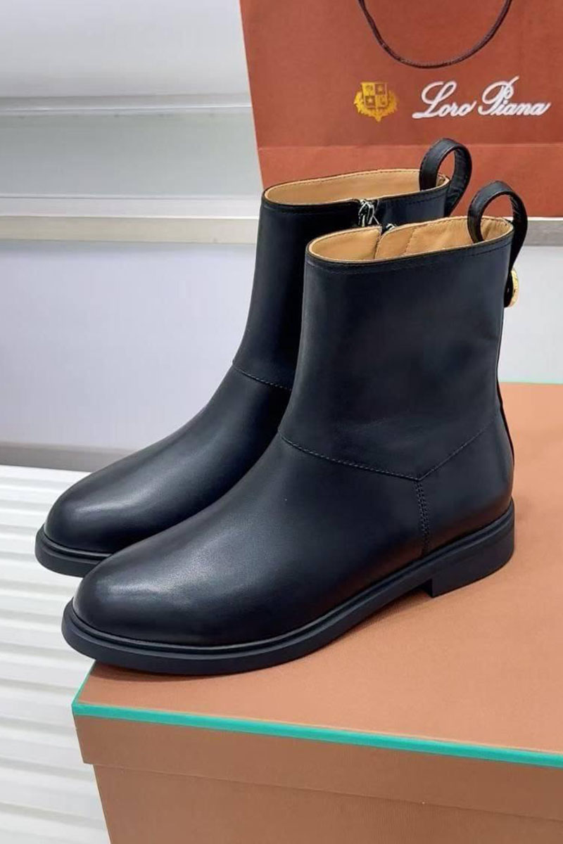 Loro Piana Женские кожаные сапоги premium