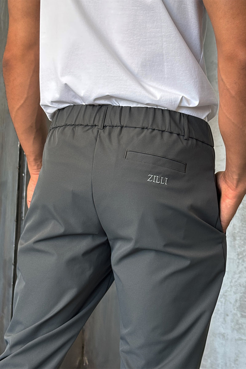 Zilli Мужские брюки цвета хаки slim fit 