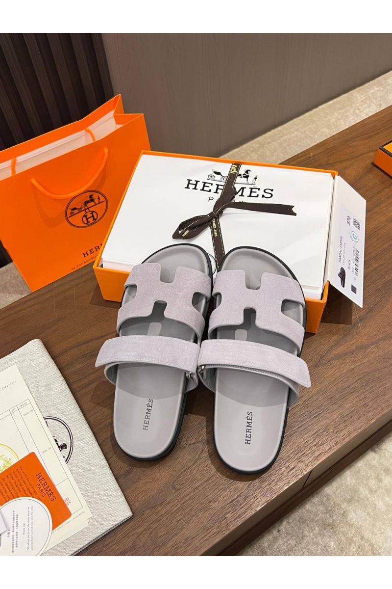 Hermes Женские замшевые сандалии Chypre premium