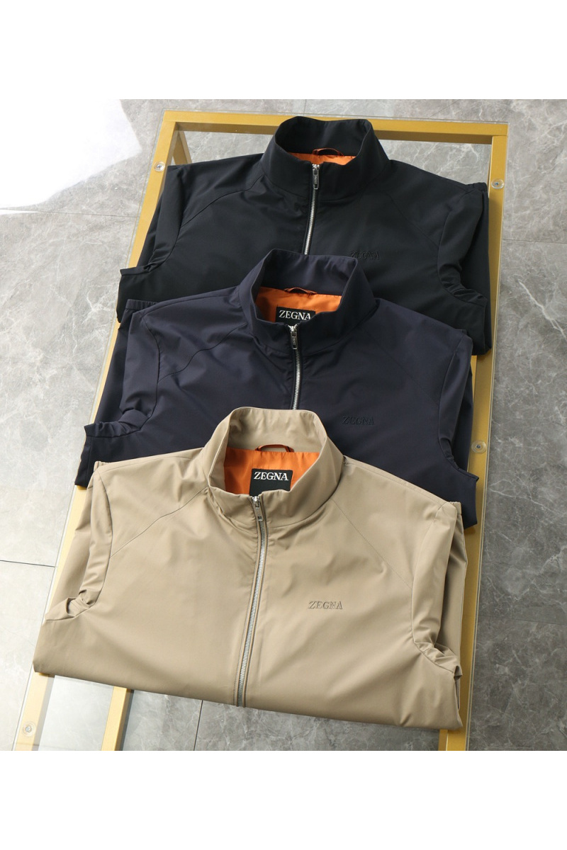 Zegna Мужская тёмно-синяя ветровка 