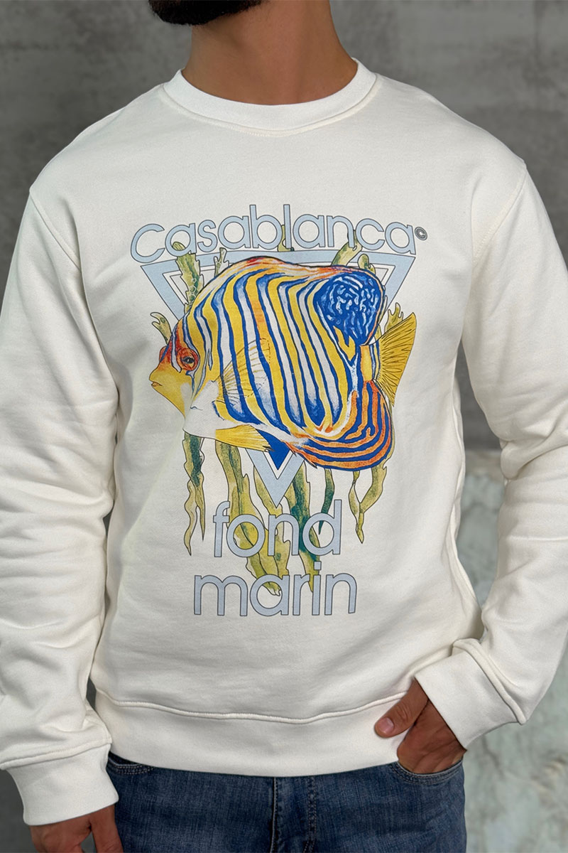 Casablanca Белая кофта Fond Marin