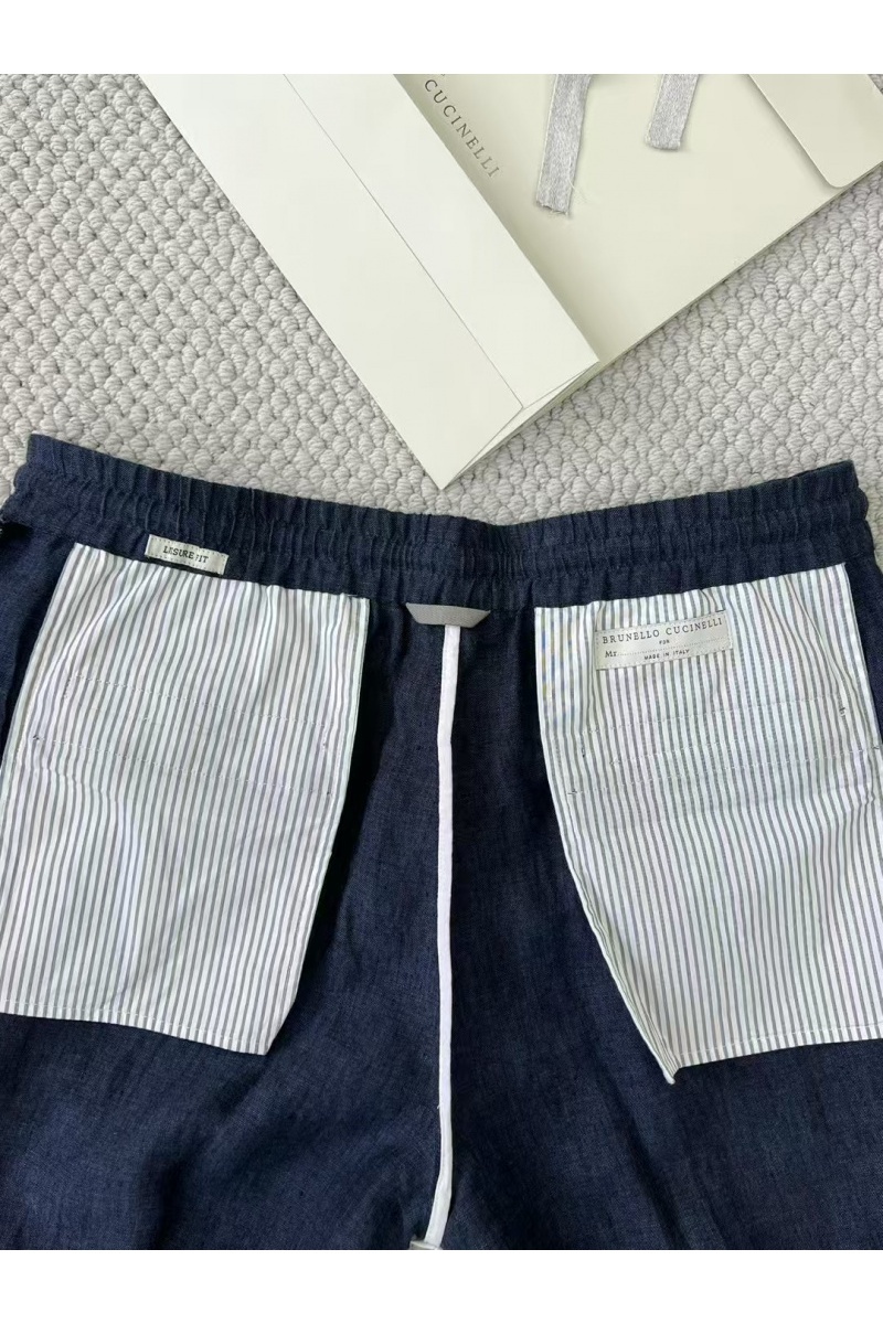 Designer Льняные брюки Premium - Navy