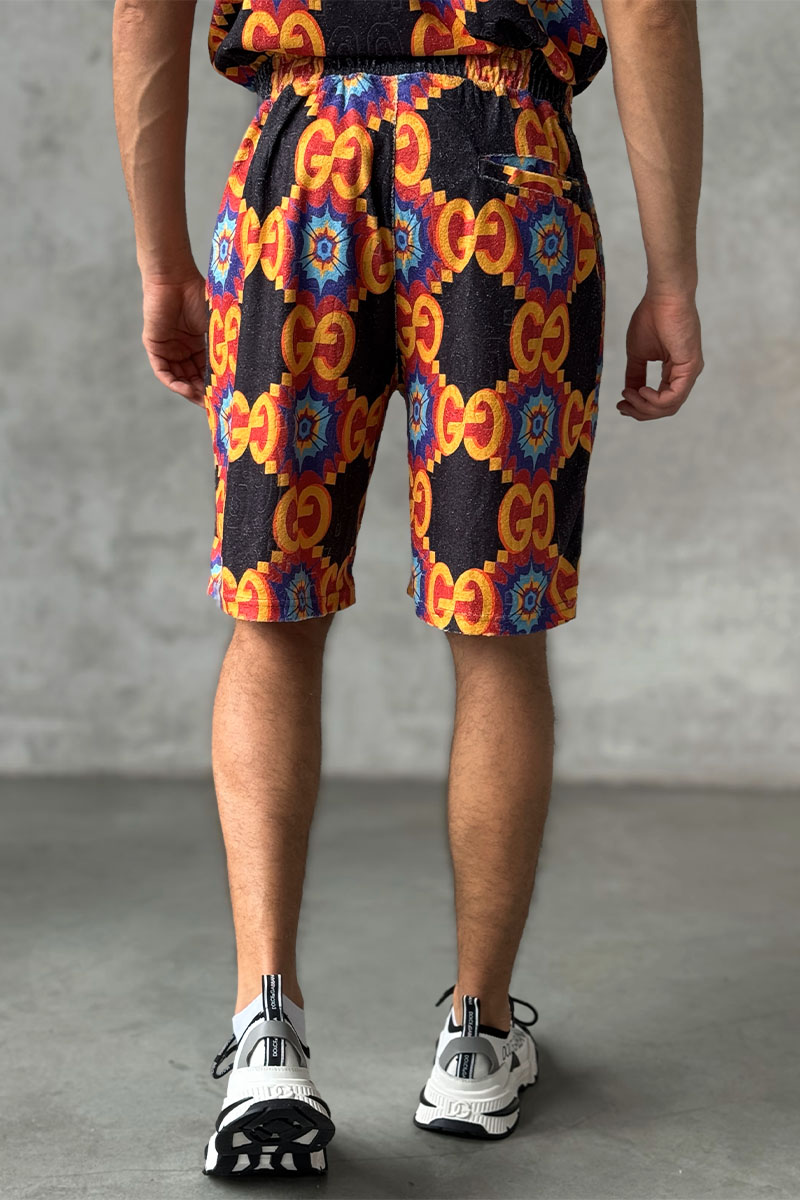 Gucci Брендовые мужские шорты GG logo all-over