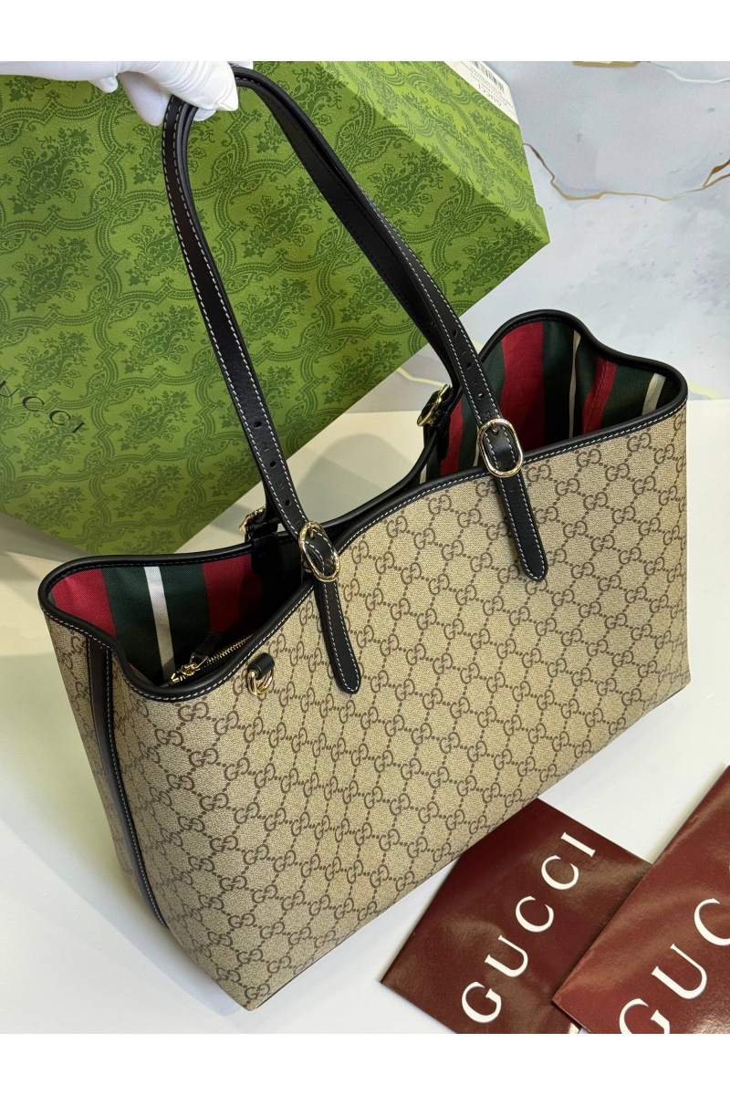 Gucci Кожаная сумка GG Emblem premium 38x25x15 см