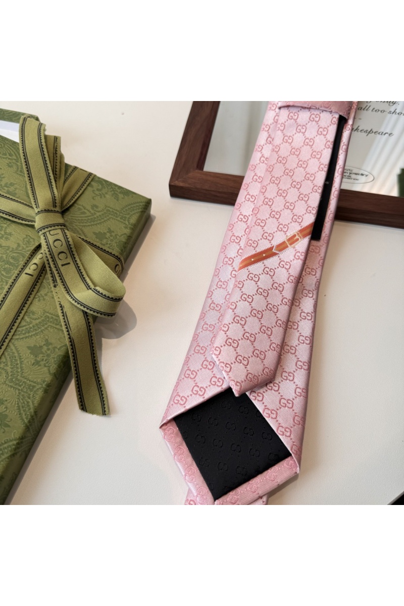 Gucci Галстук GG Monogram premium 146x7 см - Pink