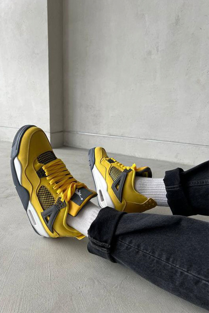 Nike Кроссовки AJ4 Retro "Lightning" Tour Yellow