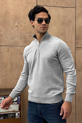 Мужской джемпер серого цвета