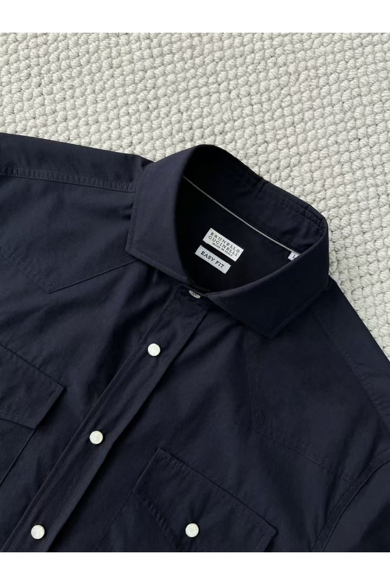 Designer Мужская тёмно-синяя рубашка Premium