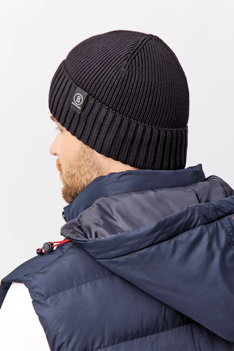 Bogner Шапка на флисе ribbed - Black 