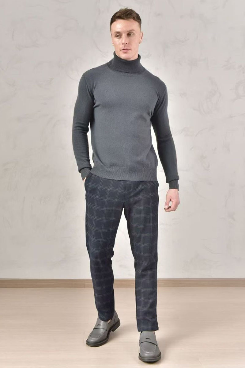 Loro Piana Мужская водолазка Premium - Dark Gray