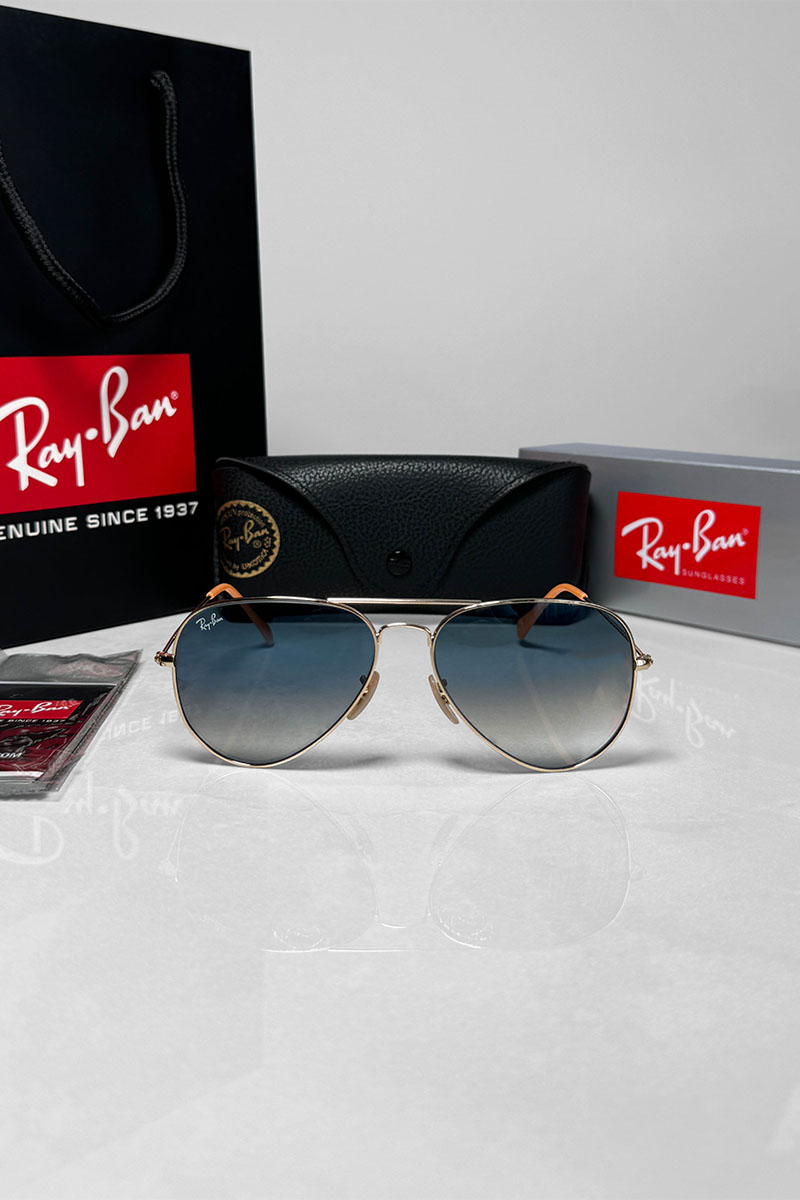 Ray Ban Солнцезащитные очки Aviator Large Metal - Blue 