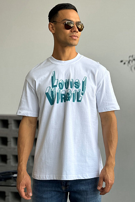 Белая оверсайз футболка Virgil Abloh