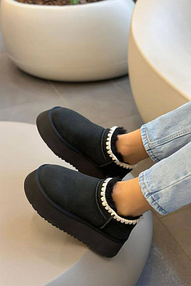 Женские зимние слиперы с мехом UGG Tasman 