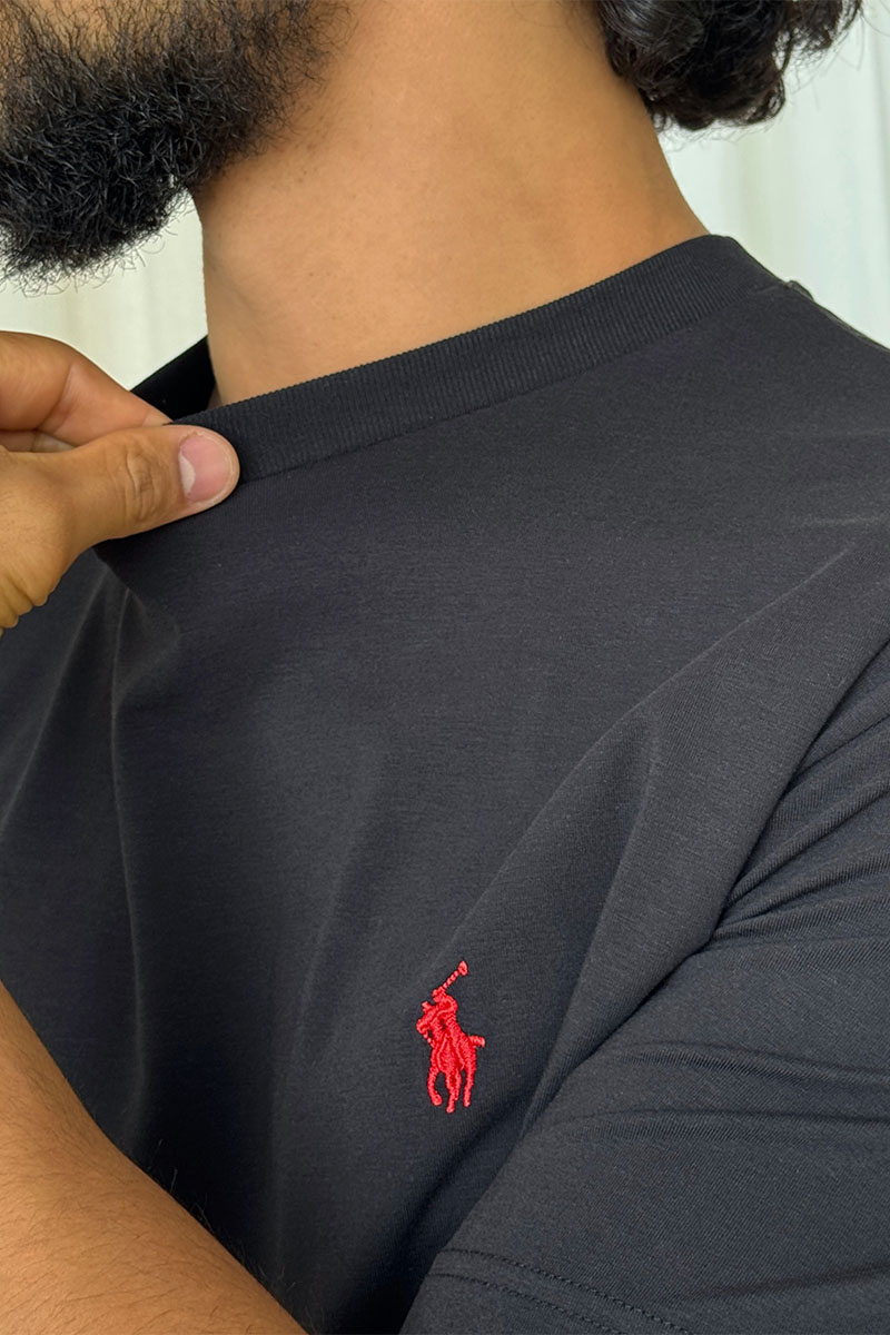 Polo Ralph Lauren Мужская чёрная футболка 