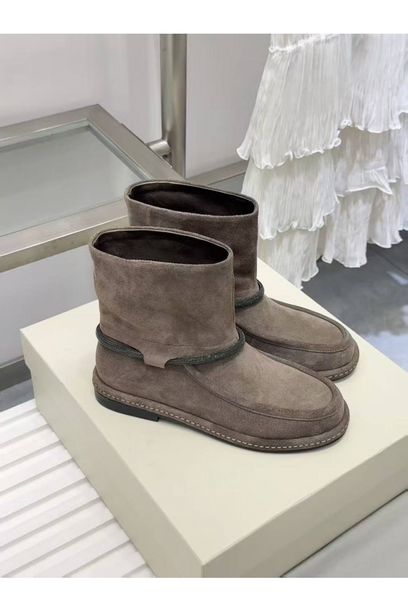 Designer Женские замшевые сапоги premium - Beige