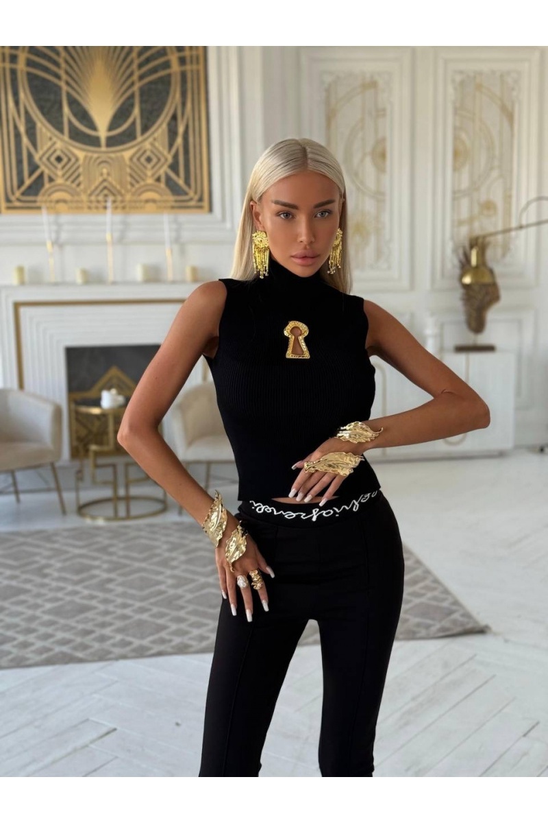 Schiaparelli Женский чёрный топ 
