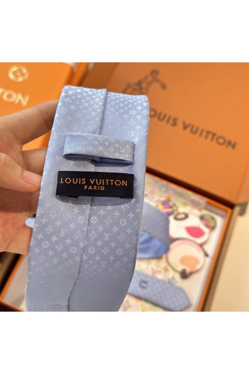 Lоuis Vuittоn Галстук Monogram premium - Blue