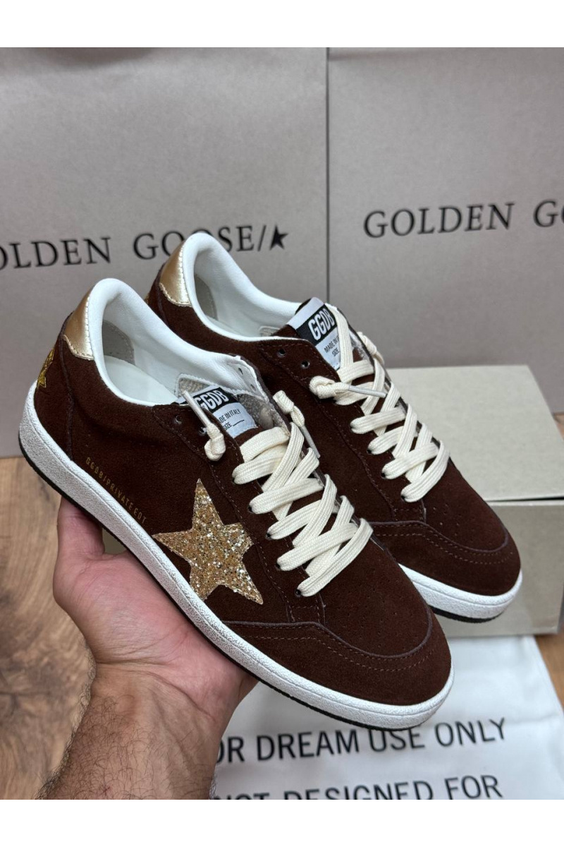 Designer Clothing Женские замшевые кроссовки Golden Goose Ball Star premium