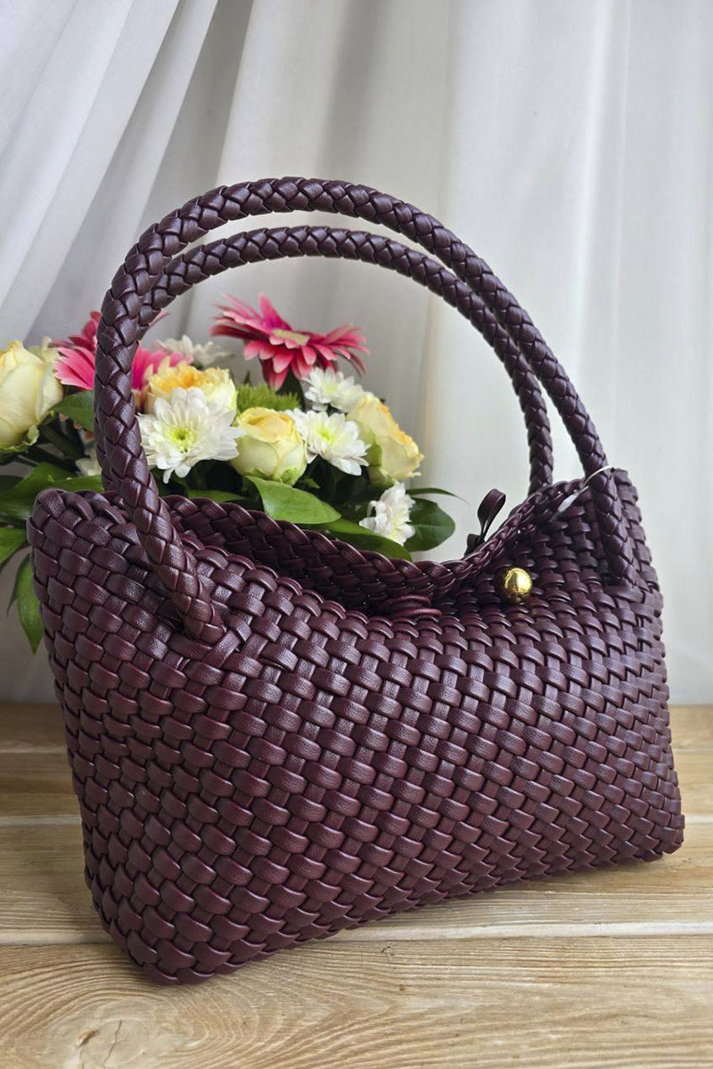 Bottega Veneta Кожаная сумка intrecciato 30x14 см
