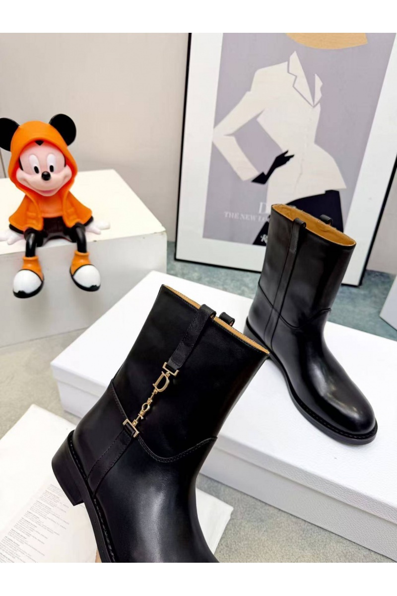 Dior Женские кожаные сапоги 