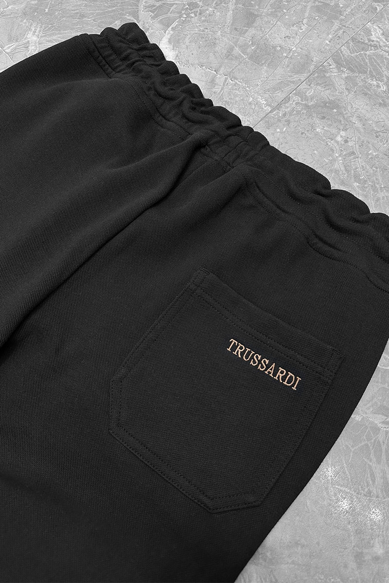 Trussardi Спортивные штаны  logo-embroidered - Black