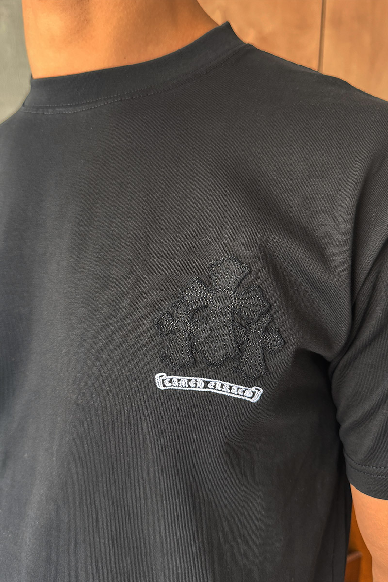 Designer Clothing Чёрная оверсайз футболка Gothic logo