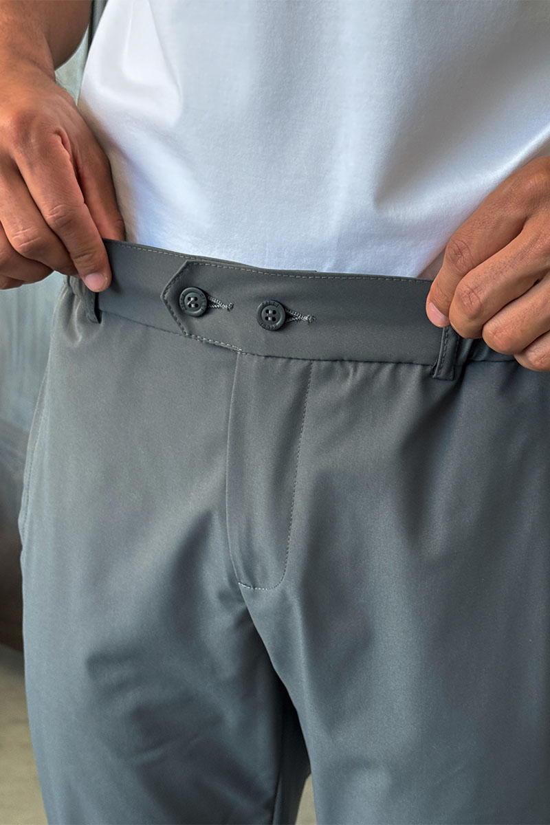 Zilli Мужские брюки цвета хаки slim fit 