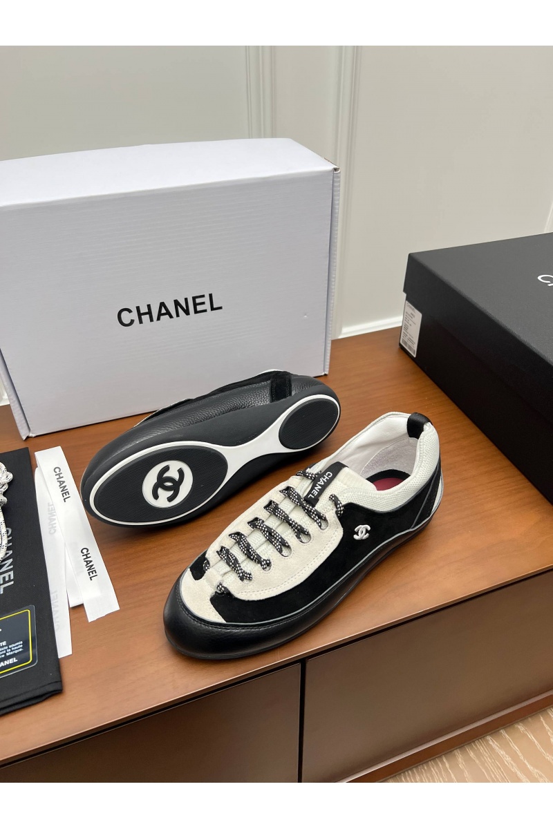 Chаnеl Женские комбинированные кроссовки premium
