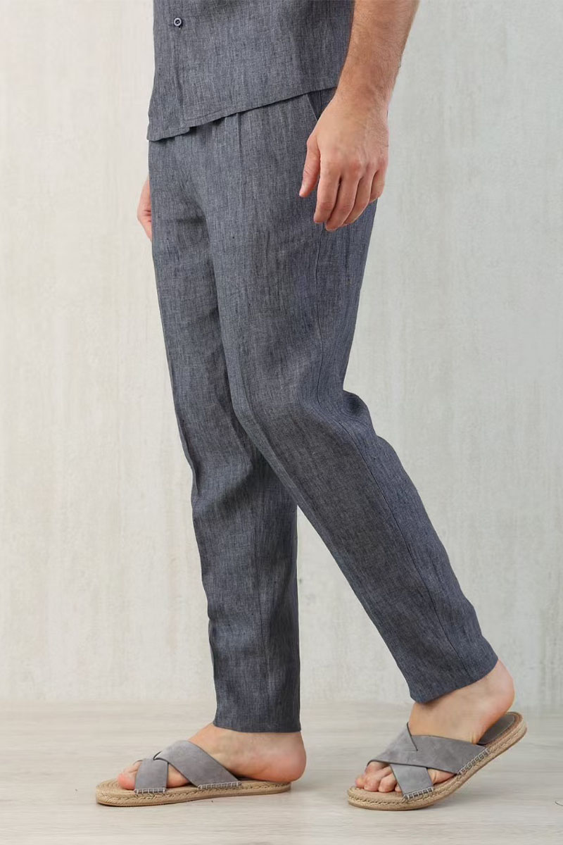 Designer Льняные брюки Premium - Grey