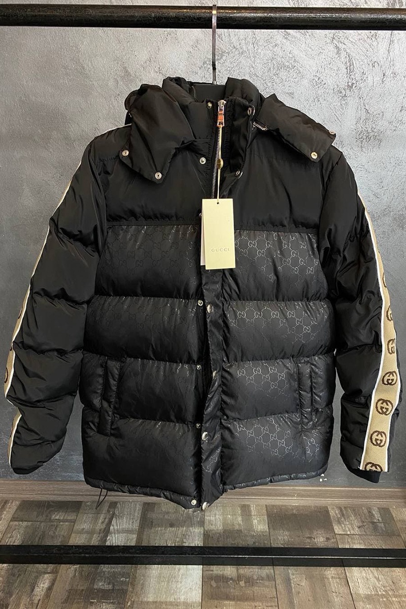 Gucci Мужская куртка чёрного цвета GG Monogram